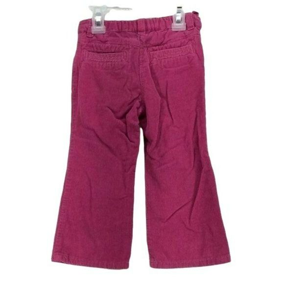 Gymboree Girls Pink Bell bottoms Floral Elastic Pullon Corduroy Pants Size 2T - Picture 2 of 8